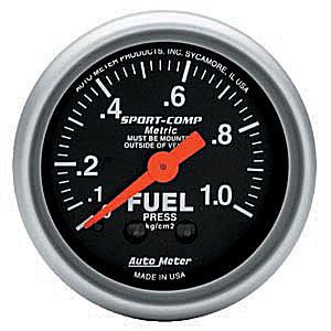 Autometer – Sport-Comp Fuel Pressure Gauge -0-1 kg/cm2 (2-1/16″)