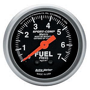 Autometer – Sport-Comp Fuel Pressure Gauge -0-7 kg/cm2 (2-1/16″)