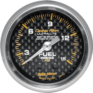 Autometer – Carbon Fiber Fuel Pressure Gauge (2-1/6?)
