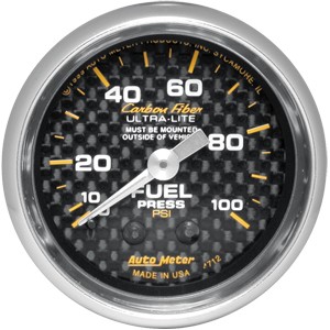 Autometer – Carbon Fiber Fuel Pressure Gauge (2-1/6?)