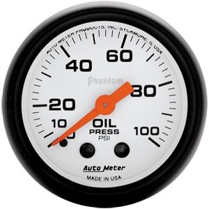 Autometer – Phantom Oil Pressure Gauge (2-1/16″)