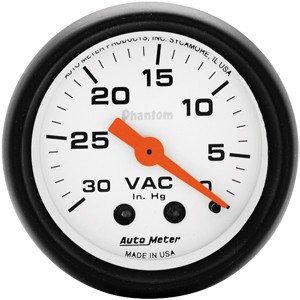 Autometer – Phantom Vacuum Gauge (2-1/16″)