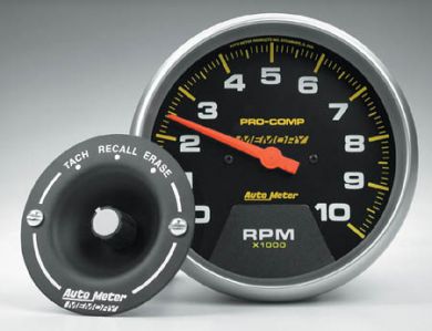 Autometer – Water Resistant Memory Tach, In-Dash 10,000 RPM (5?)